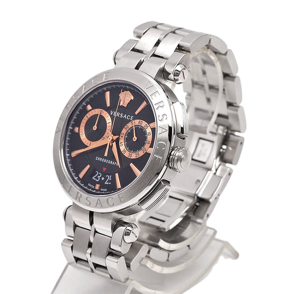 Versace Aion Chronograph Silver Men's Watch VE1D01019 - Big Daddy Watches #3