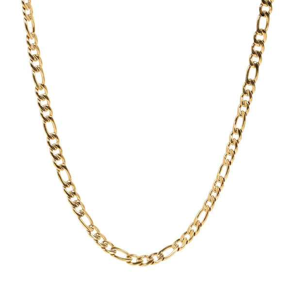 Big Daddy 7mm Steel Gold Figaro Chain