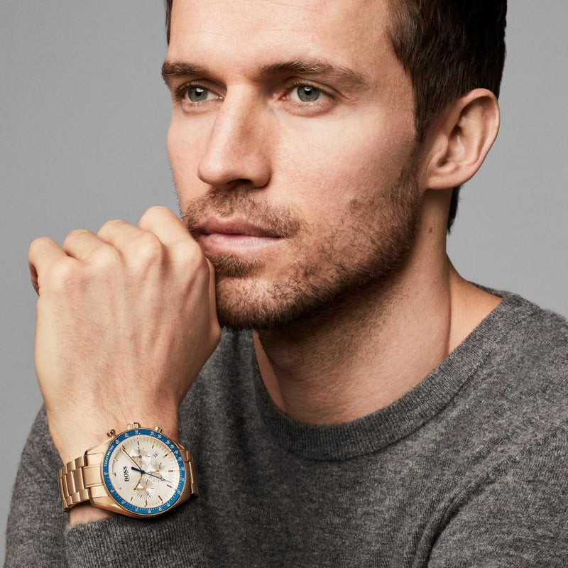 Hugo Boss Trophy Chronograph Dial Men's Watch 1513631 Movement: Quartz Water resistance: 50 meters