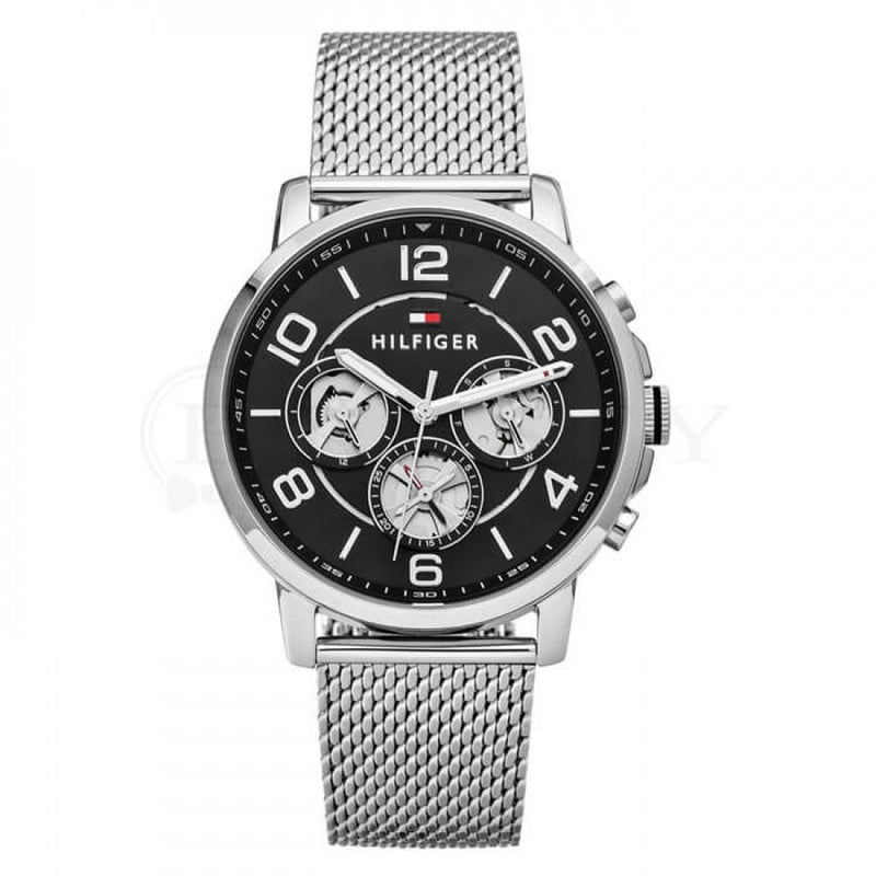 Tommy Hilfiger Black Dial Mesh Men's Watch 1791292