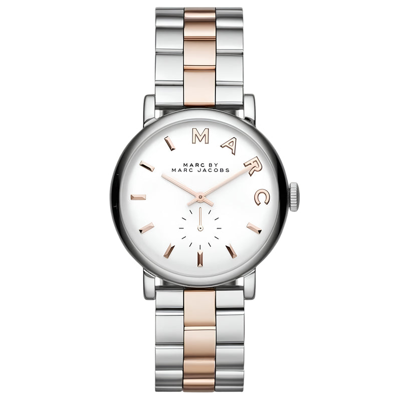 Marc By Marc Jacobs Baker Gold Markers Silver Watch - MBM3312
