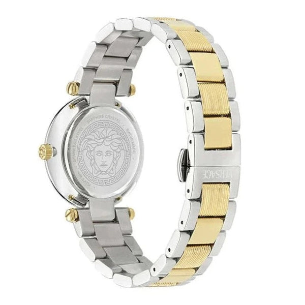 Versace Reve Analog Gold Dial Two Tone Steel Strap Women's Watch - VE8B00324