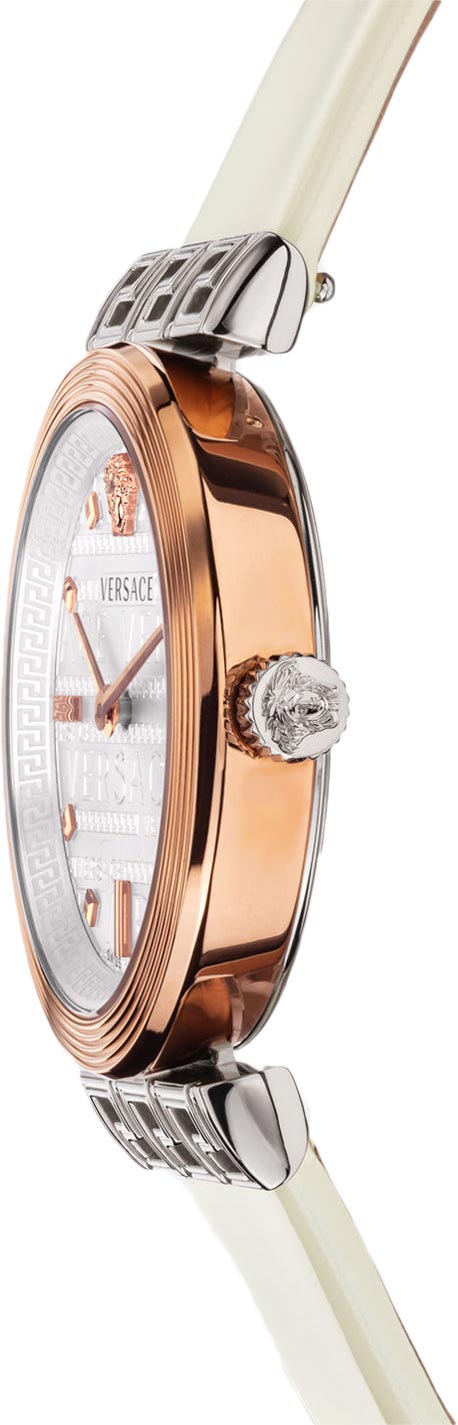Versace Meander White Leather Strap Women's Watch VELW00120 - Big Daddy Watches #2