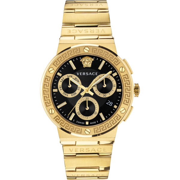 Versace Greca Gold Chronograph Men's Watch  VEZ900421 - Big Daddy Watches