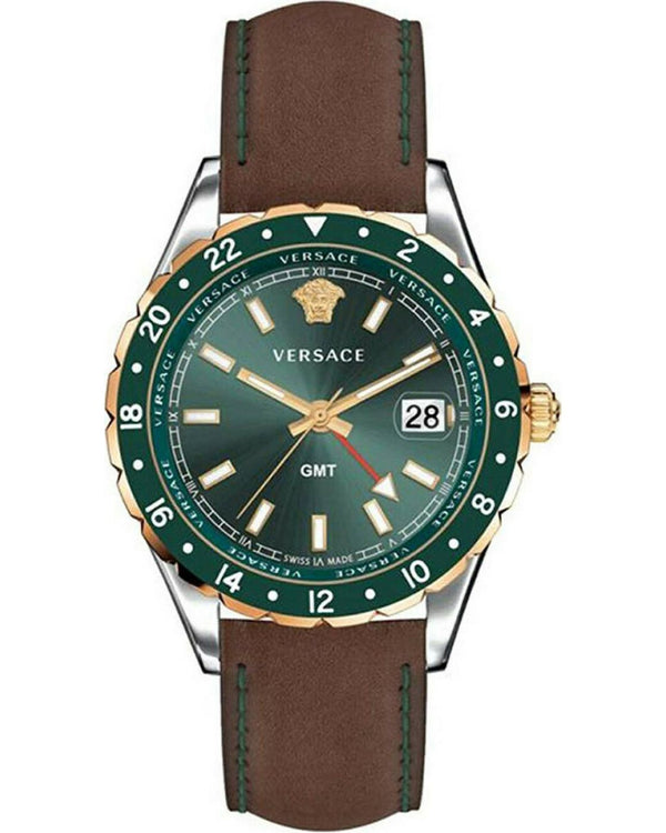 Versace Hellenyium Leather Strap Men's Watch  V11090017 - Big Daddy Watches