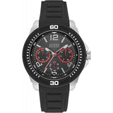 Guess Gents Multifunctional Dial And Black Silicone Strap Men's Watch  W0967G1 - Big Daddy Watches