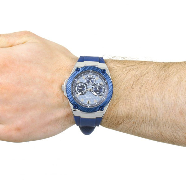 Guess Legacy Blue Dial Blue Silicone Men's Watch W1049G1