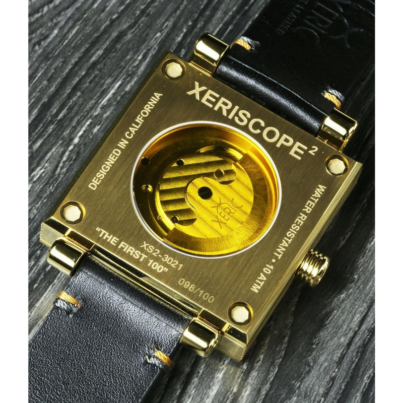 Xeric Xeriscope Squared All Gold Mechanical Watch - Big Daddy Watches