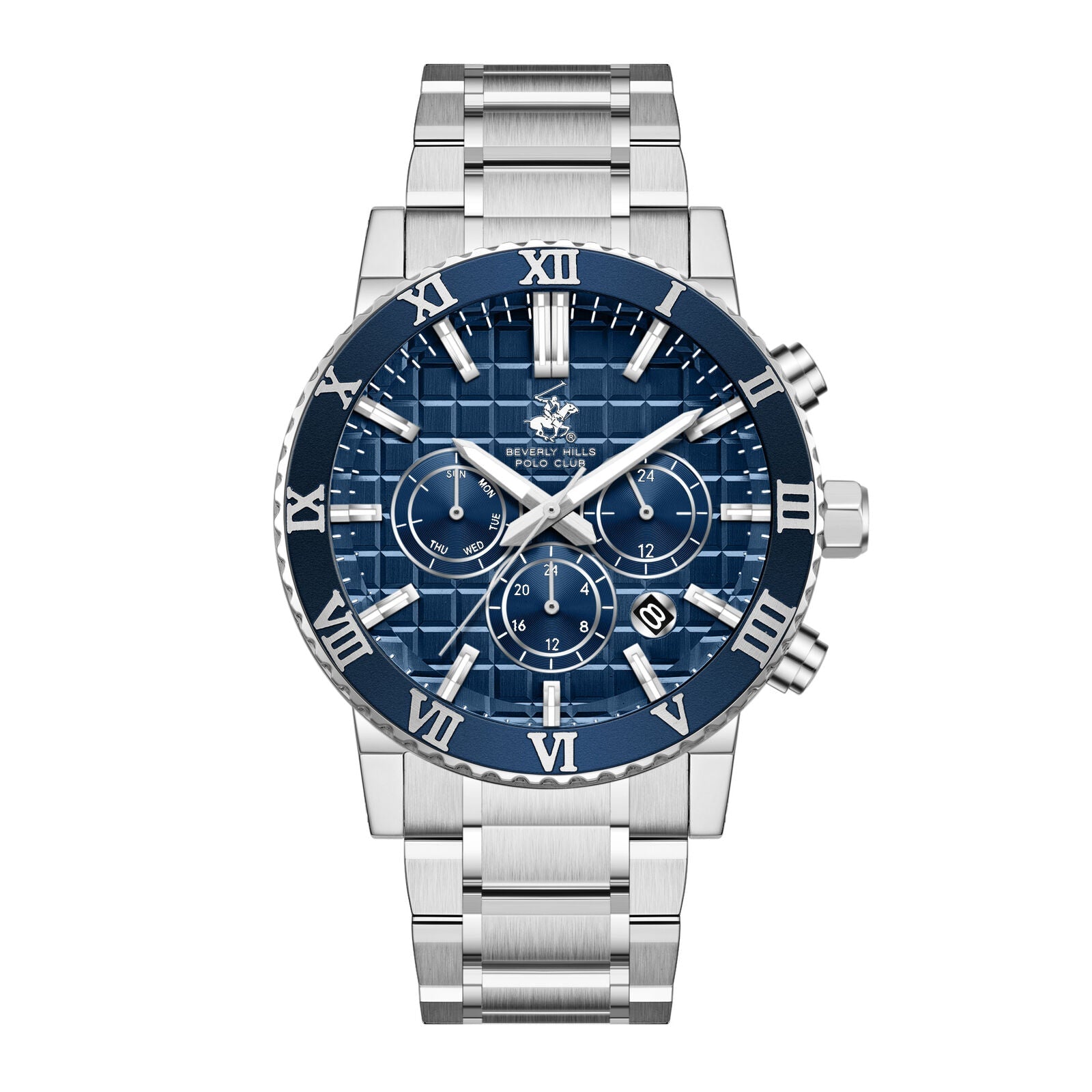 Beverly Hills Polo Club Silver Men's Watch BP3869X.390