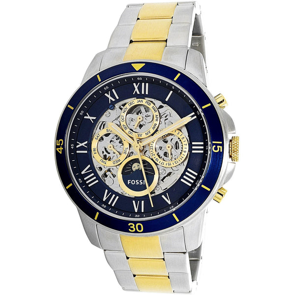 Fossil Grant Silver Stainless-Steel Automatic Men's Watch  ME3141 - Big Daddy Watches