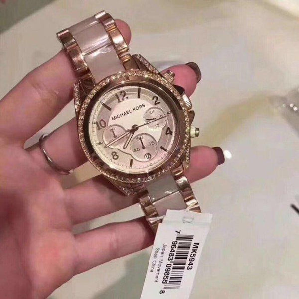 Michael Kors Blair Chronograph Rose Gold Ladies Watch MK5943 Big Daddy Watches