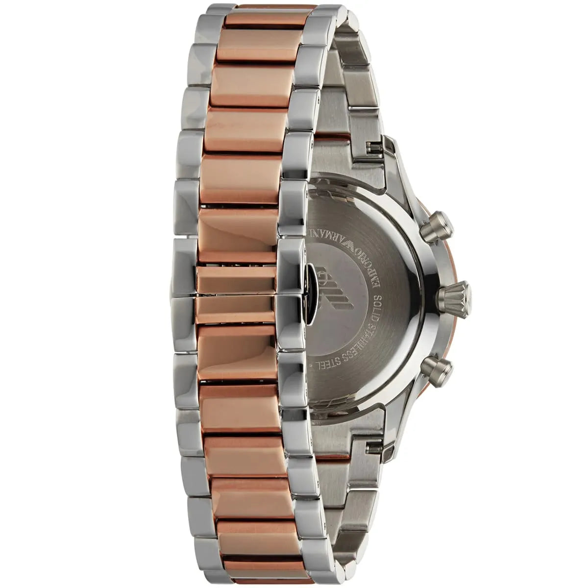 Emporio Armani Giovanni Chronograph Quartz White Dial Two Tone Steel Strap Watch For Men - AR11209 AR11209 - Image 5