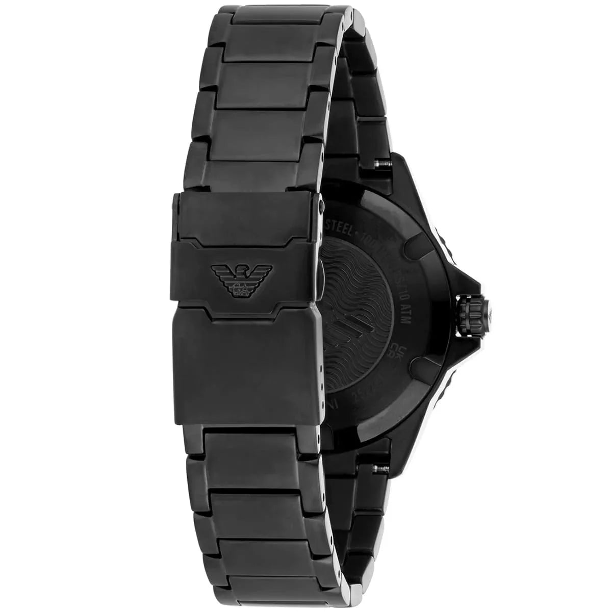 Watch Diver Diver Grey Sunray date window Dial Black PVD Men's Watch - AR11398