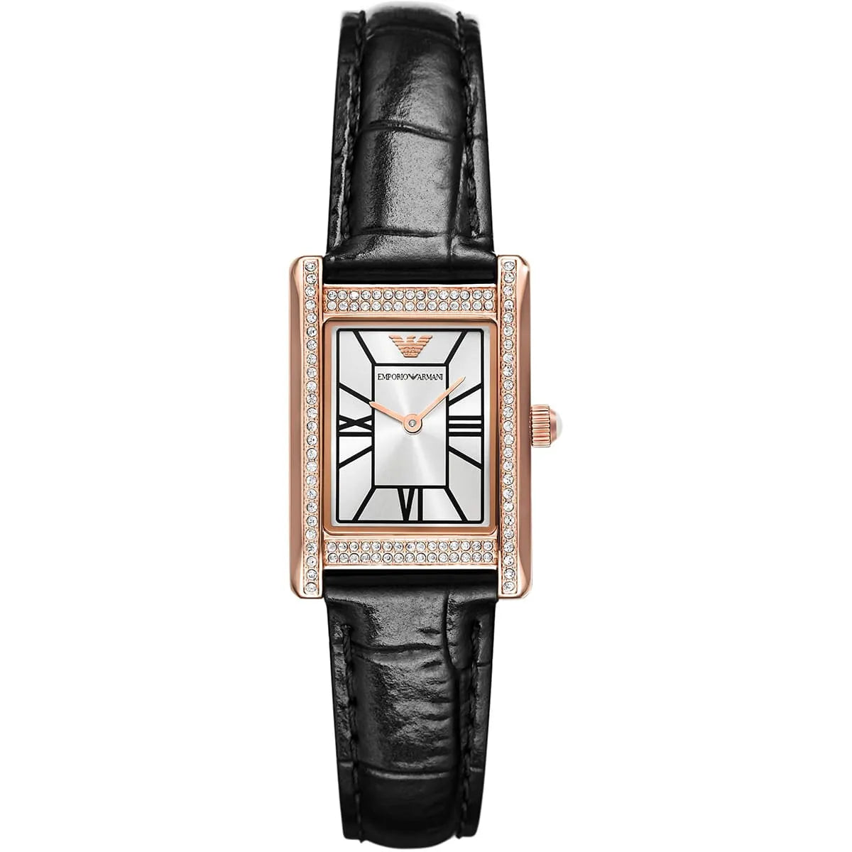 Emporio Armani Genni Black Leather Women's Watch - AR11624