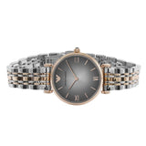 Emporio Armani Classic Grey Dial Two-Tone Ladies Watch AR1725