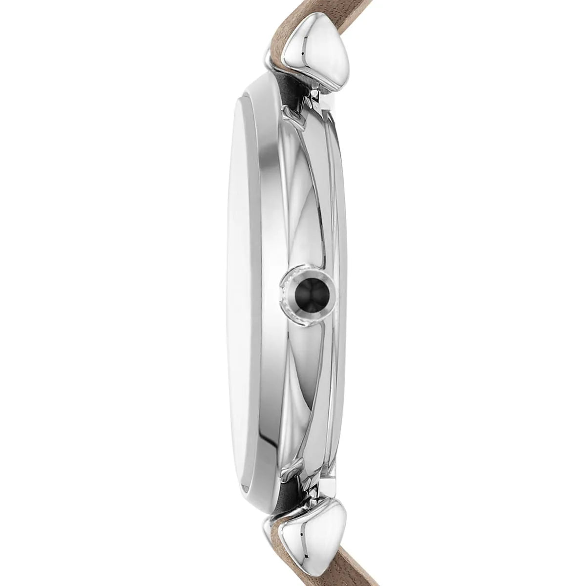 Emporio Armani Gianni T-Bar Beige Genuine Leather Women's Watch - AR1768