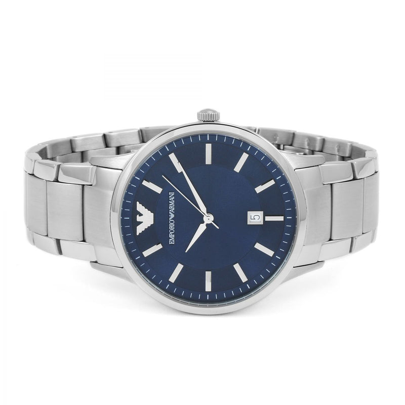 Emporio Armani Renato Blue Dial Men's Watch