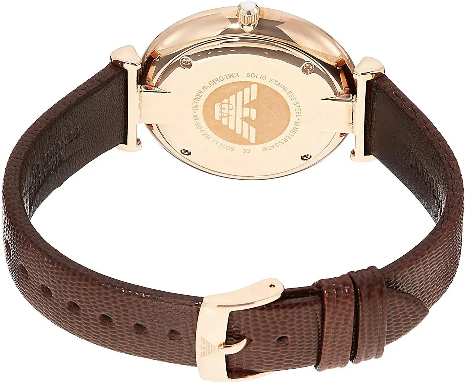 Emporio Armani Gianni T-Bar Rose Gold Men's Watch AR9042 (Different Strap)