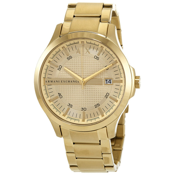 Armani Exchange Hampton Three-Hand Date Gold Dial Men's Watch - AX2415