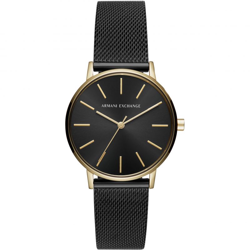 Armani Exchange Three-Hand Black Stainless Steel Women's Watch  AX5548 - The Watches Men & CO