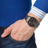 Emporio Armani Ceramica Chronograph Black Dial Men's Watch AR1410