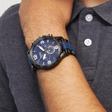 Fossil Nate Chronograph Blue Dial Men's Watch JR1494