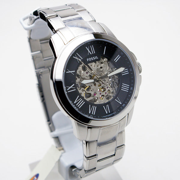 Fossil Grant Automatic Black Skeleton Dial Men's Watch ME3103