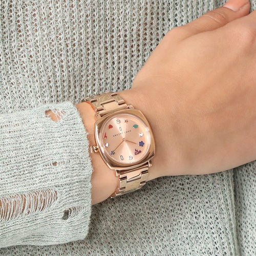 Marc Jacobs Mandy Rose Gold-tone Dial Men's Watch MJ3550