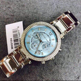 Michael Kors Parker Blue Dial Stainless Steel Ladies Watch MK6104
