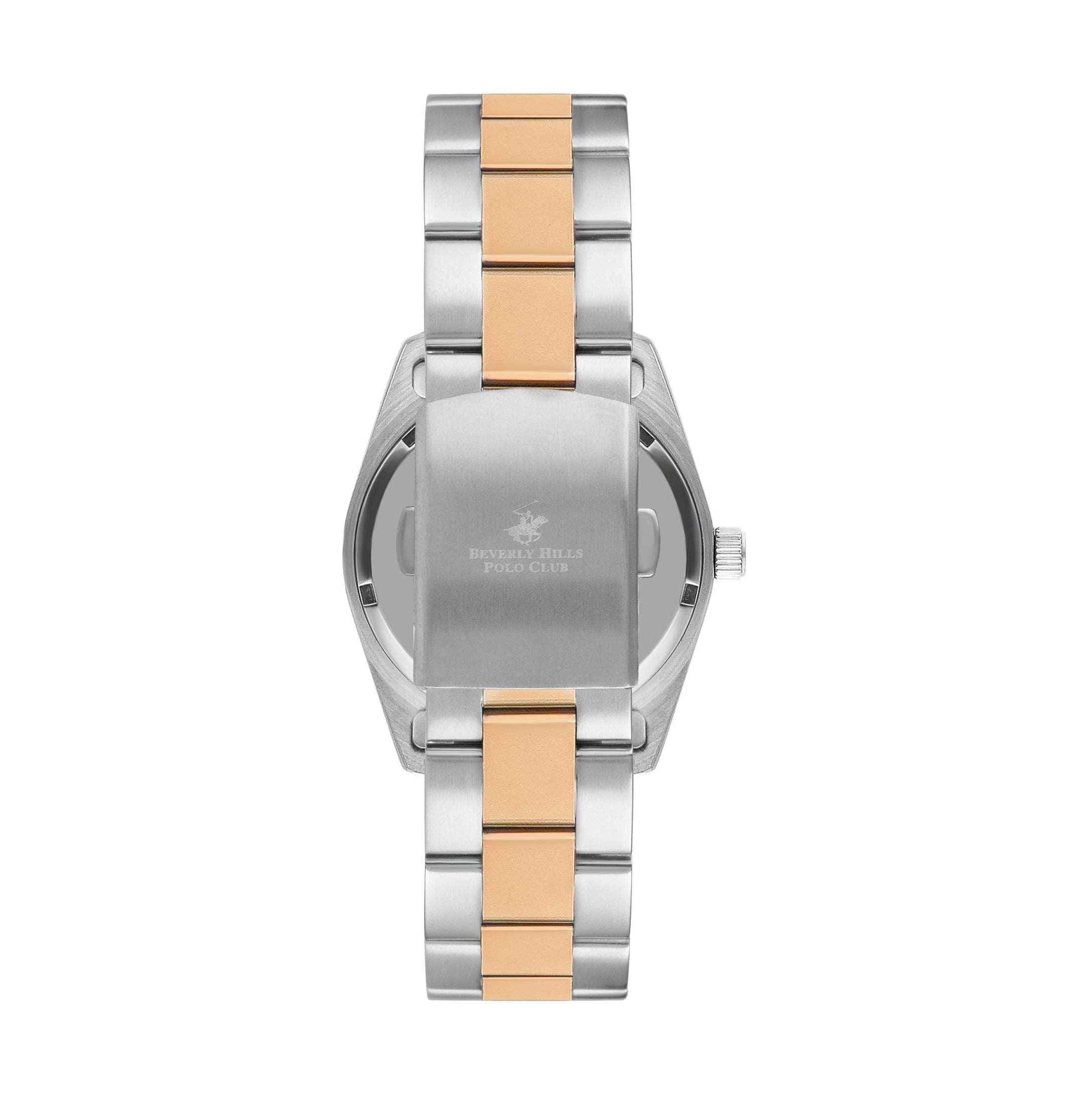 Beverly Hills Polo Club Green Dial Two-Tone Date Watch - BP3373X.570
