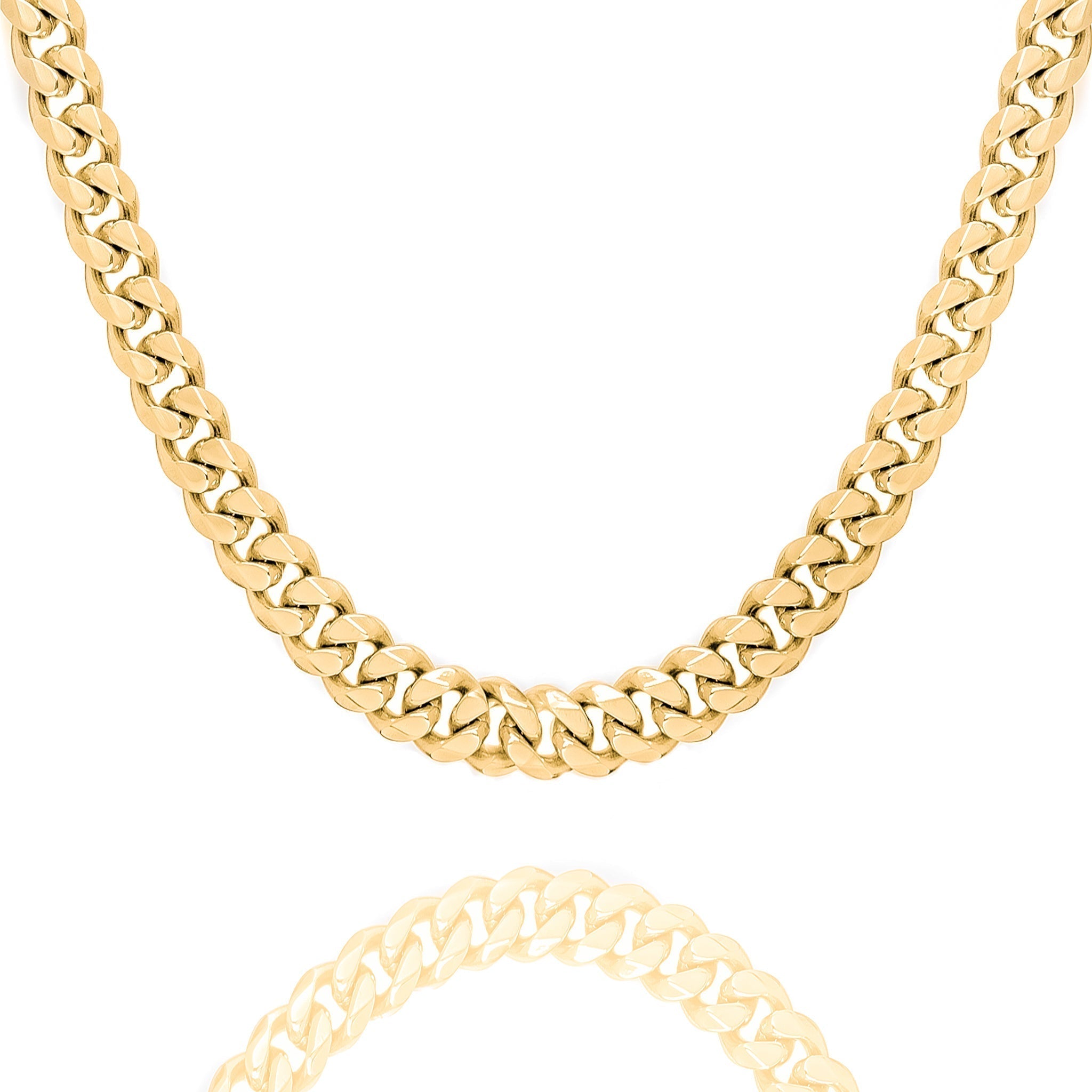 Big Daddy 12MM Cuban Link 18K Gold Chain 18 Inch (Defect)
