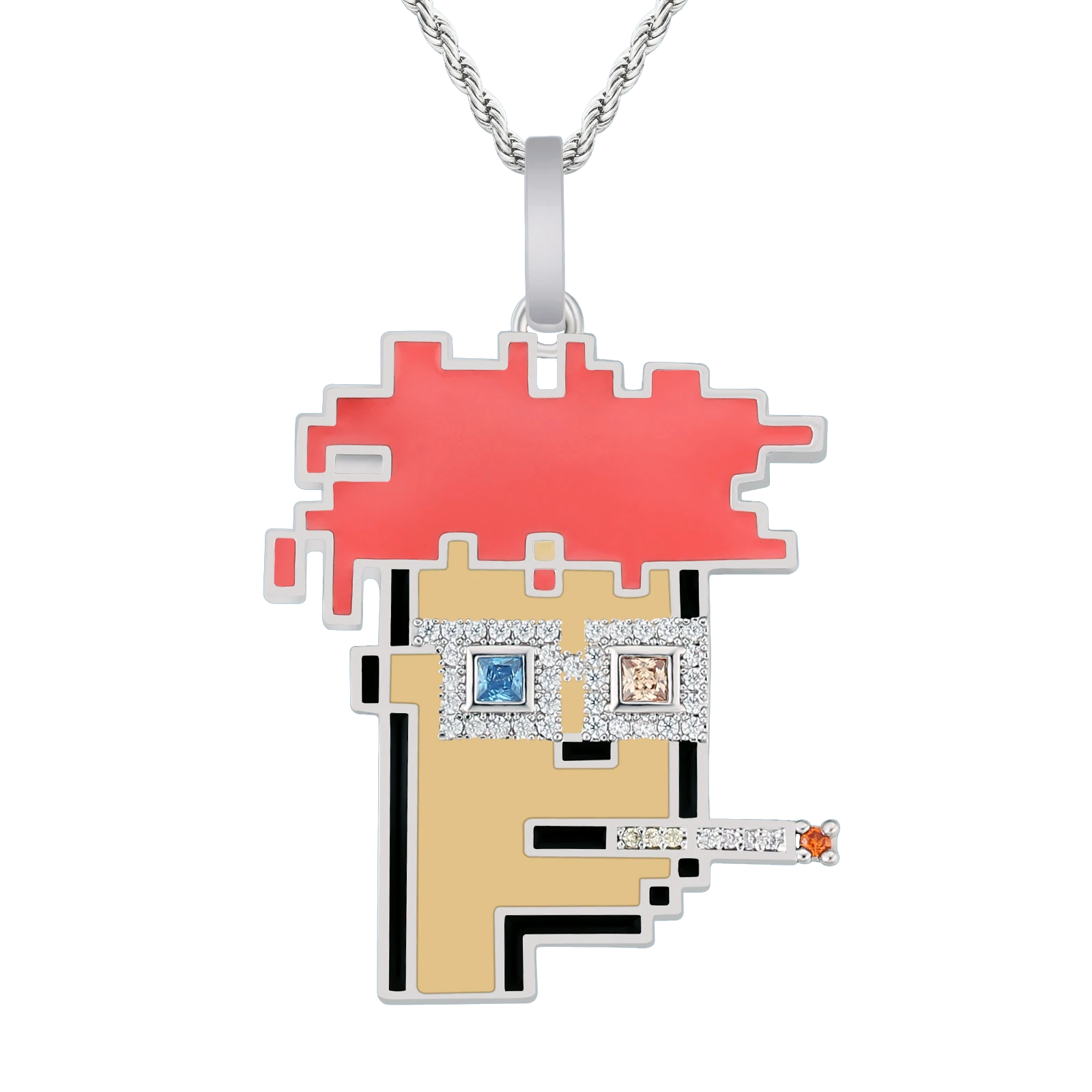 Big Daddy Iced Out Cryptopunk NFT Pendant #5 - Limited edition