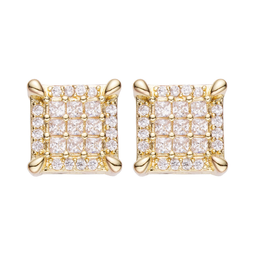 Big Daddy Emerald Cut Diamond Earring - Earring