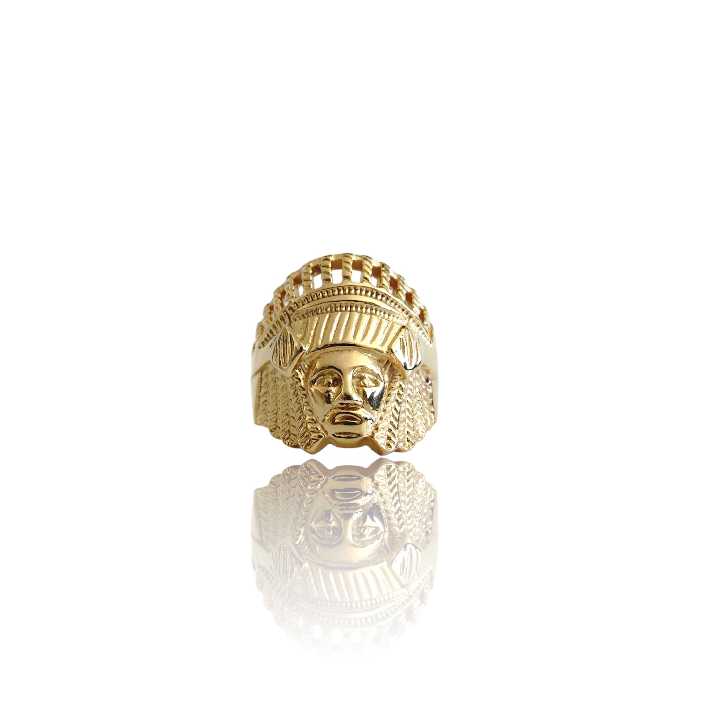 Big Daddy Retro Tibetan Gold Ring - Ring