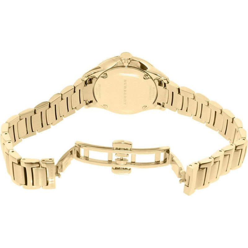 Burberry Women's Classic Round Gold Stainless-Steel Quartz Fashion Women's Watch BU10109 - The Watches Men & CO #3