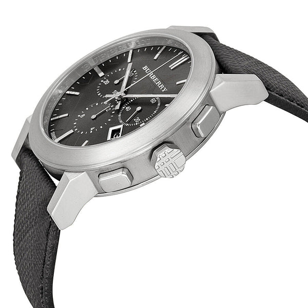 Burberry Grey Dial Black Leather Men's Watch BU9362 - BigDaddy Watches #2