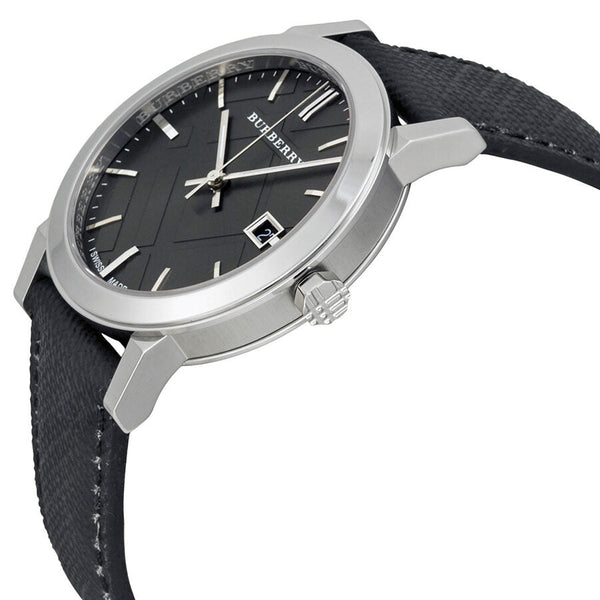 Burberry Grey Dial Black Polyvinyl Strap Men's Watch BU9030 - BigDaddy Watches #2