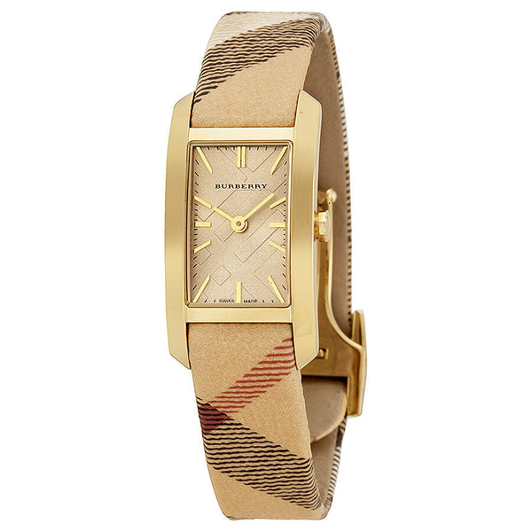 Burberry Pioneer Gold Dial Gold Ion-plated Ladies Watch BU9509 - BigDaddy Watches