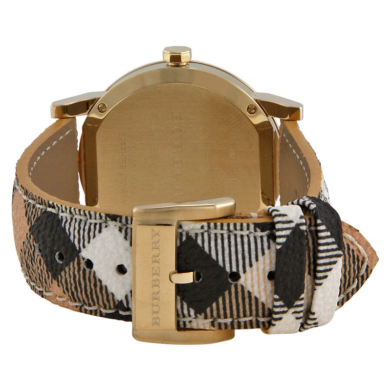 Burberry The City Champagne Dial Haymarket Check Strap Unisex Watch BU9026 - BigDaddy Watches #3