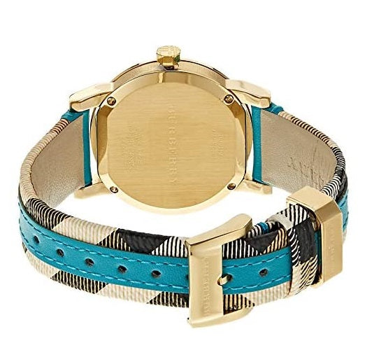 Burberry Ladies Blue Leather Strap Women's Watch BU9112 - The Watches Men & CO #3