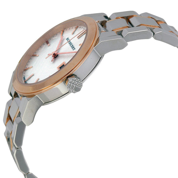 Burberry Two Tone Rose Gold Stainless Steel Bracelet Ladies Watch BU9105 - BigDaddy Watches #2