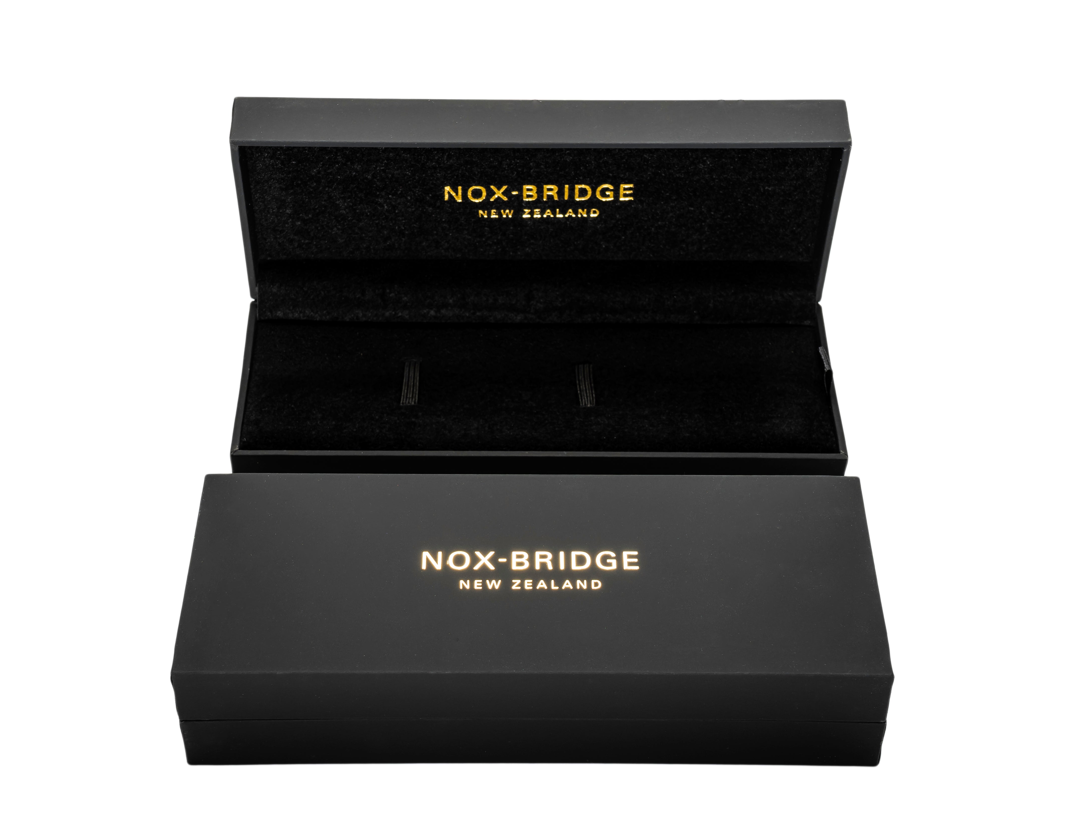 NOX-BRIDGE branded black gift box with watch case, New Zealand