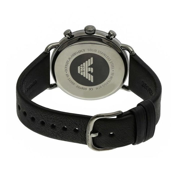 Emporio Armani Men's Aviator Black Watch AR11168 - Big Daddy Watches #2