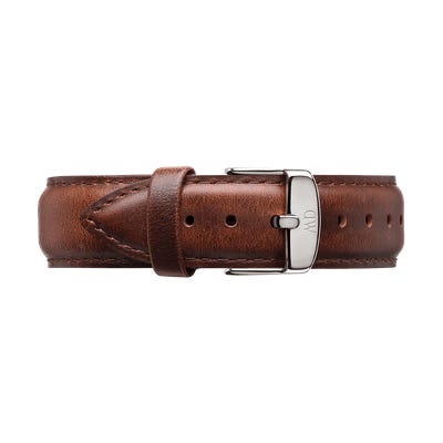 Daniel Wellington Classic St Mawes Silver Watch 20mm Leather Strap DW00200021 - Big Daddy Watches