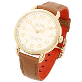 Coach Delancey White Dial Brown Leather Strap Ladies Watch 14502561