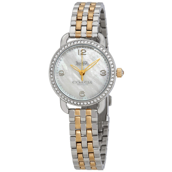 Coach Delancey Mother of Pearl Dial Two-Tone Ladies Watch 14502480