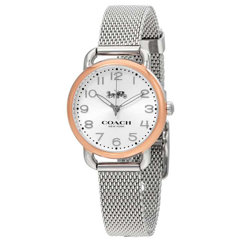 Coach Delancey Silver Dial Stainless Steel Mesh Ladies Watch 14502246