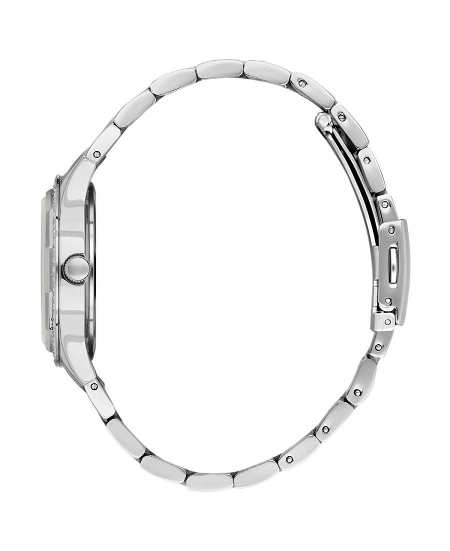 Daniel Klein DK.1.13879-1 watch side view showing silver metal bracelet and case profile