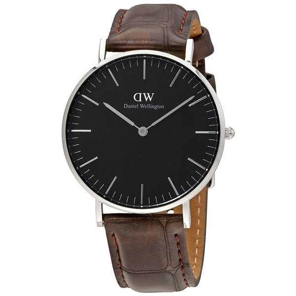 Daniel Wellington Black Classic York 36mm Women's Silver Watch DW00100146 - Big Daddy Watches