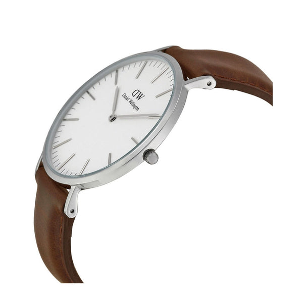 Daniel Wellington White Classic Bristol 40mm Men's Silver Watch DW00100023 - Big Daddy Watches